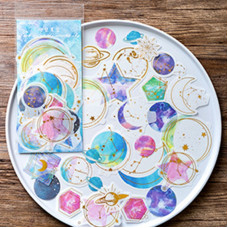 Набір наліпок Небесні тіла, 4-9 см, 60 од.