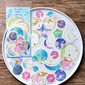 Набір наліпок Небесні тіла, 4-9 см, 60 од.