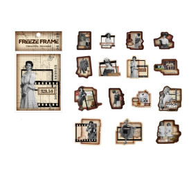 Набор наклеек Винтажные коллажи, ретро, 30 штук