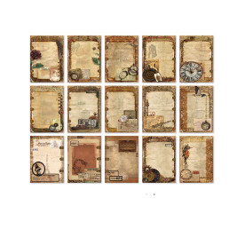 Набор карток для декору Вінтаж, 14х10 см, 30 штук