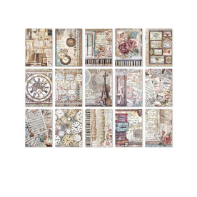 Набор карток для декору Шебі шик рожевий, 14х10 см, 30 штук