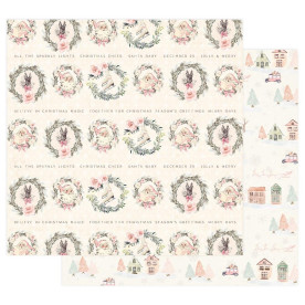 Скраппапiр Together For Christmas - Sugar Cookie з фольг. 30х30 Prima