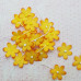Набор плоских цветочков, оранжевый, 1,5 см, 10 шт