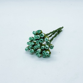 Набір бутонів троянд, 7 мм, м'ятний, 10 шт