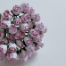 Набор полуоткрытых бутонов роз, 10 мм, розово-кремовый, 10 шт