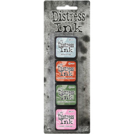 Набір міні-подушечок Mini Distress Ink Pad Kit 16, 4 шт, Tim Holtz