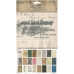 Набір паперу для скрапбукінгу, Idea-Ology Backdrops 1, 15х20 см, 24 шт, Tim Holtz