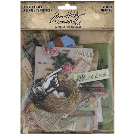 Набор высечек, Idea-Ology Memoir Ephemera Pack, 102 шт, Tim Holtz