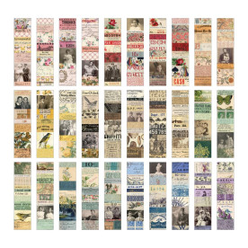 Набор высечек, Idea-Ology Collage Strips 4х15 см, 30 шт, Tim Holtz