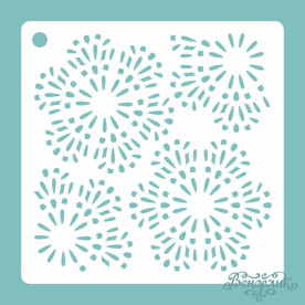 Трафарет 06, размер 155х155 мм, Вензелик