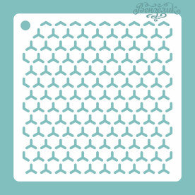 Трафарет 14, розмір 155*155 мм, Вензелик