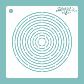 Трафарет 15, розмір 155*155 мм, Вензелик