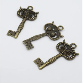 Металевий ключик Сова, 6х3см, 1од.