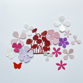 Набор вырубок Цветочная поляна 9-2.5 см, 15 шт.