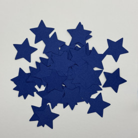 Набор вырубки Звезды, синие, 3 см, 50 шт.