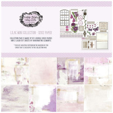 Набір скраппаперу Vintage Artistry Lilac 30х30 см.4 двосторонніх арк. + 2 арк. вирубування 49 and Market