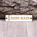 Чипборд "Бирочка Hand made", 60*15 мм, от Valeo