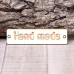 Чипборд, Бирка Hand made, 60*15 мм, Valeo