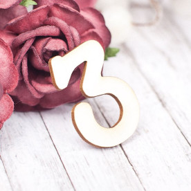 Чіпборд, Цифра 3, 21 * 30 мм, Valeo