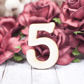 Чіпборд, Цифра 5, 21 * 30 мм, Valeo