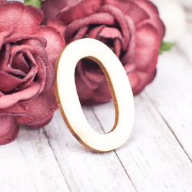 Чіпборд, Цифра 0, 21 * 30 мм, Valeo