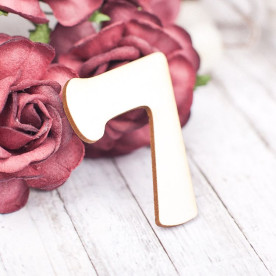 Чипборд, Цифра 7, 38*30 мм, Valeo