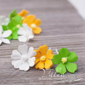 Декоративні Польові квіти з фоамірана 20 * 20 мм, 12 шт, мікс кольорів, Valeo