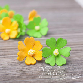 Декоративні Польові квіти з фоамірана 20 * 20 мм, 12 шт, мікс кольорів, Valeo