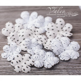 Декоративні паперові Польові квіти, 45 * 45 мм, 40 * 40 мм, 35 * 35 мм, 12 шт, Valeo