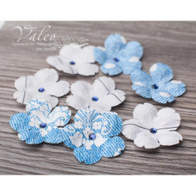 Декоративні паперові Польові квіти, 35 * 35 мм, 8 шт, Valeo