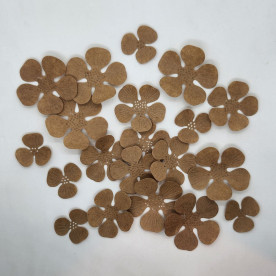 Набор вырубок Полевые цветы, 2.5-5 см, 20 шт. крафт