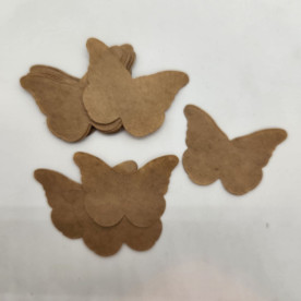 Набор вырубок Бабочки, 4х5.5 см, 20 шт. крафт