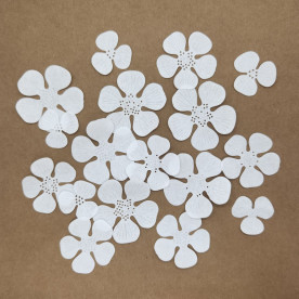 Набір вирубування Польові квіти, 2.5-5 см, 20 шт. білий