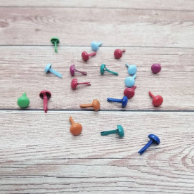 Набор брадсов, винтаж, разноцветный, 20 шт, 7мм