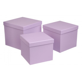 Подарункова коробка, ніжно-рожевий, 3 шт