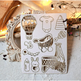 Чіпборд набір Дитячий набір Колискова, Woodchic