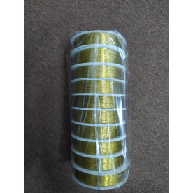 Проволока для рукоделия металлик 0,4мм, золото, 1шт * 50 м