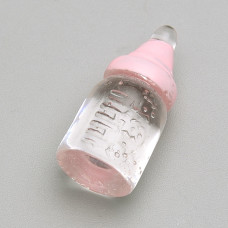 Кабошон, Детская бутылочка с водой, 1 шт, 22x10 мм