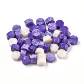 Набор воска для создания оттисков, фиолетово-белый, 9 мм, 100 шт