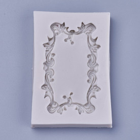 Силіконовий молд, Ажурна рамочка, 83x55x7 мм