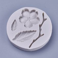 Молд силиконовый, Цветок персика, 54x7 мм