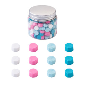 Набір воску в пляшке, рожево-блакитний мікс, 170 шт.