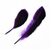 Набор окрашенных перьев, 5 шт, сине-фиолетовый, 115x20 мм
