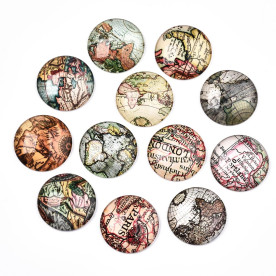 Набір кабошонів Вінтжані карти, 30 мм, 12 шт