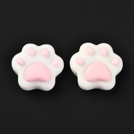 Объемный кабошон Кошачья лапка, 19 мм, 1 шт.