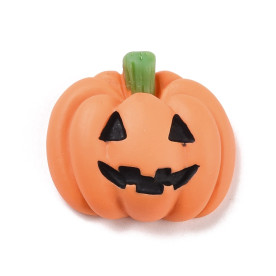 Кабошон объемный Тыковка Хеллоуин, 20х18х8 мм, 1 шт.