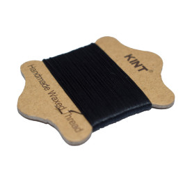 Нейлоновый шнур вощеный черного цвета, толщина 0.55 мм, длина 20 м