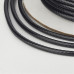 Вощеный шнур, черный, 90 см, 0,5 мм