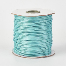 Вощеный шнур, жемчужно-голубой, 90 см, 0,5 мм