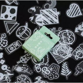 Набор вырезок, оверлей, Радостное детство, 50 шт, 30х30х2 мм